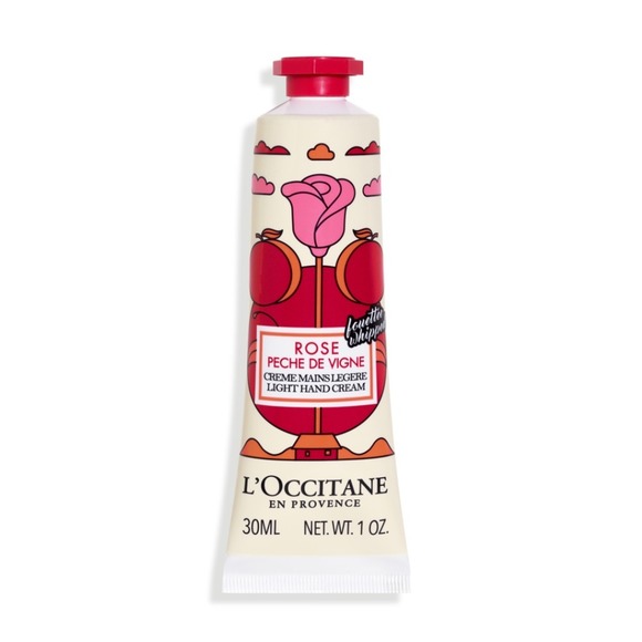 LOccitane Rose Peche De Vigne Creme Mains Legere Light Hand Cream Travel Size - Picture 1 of 3